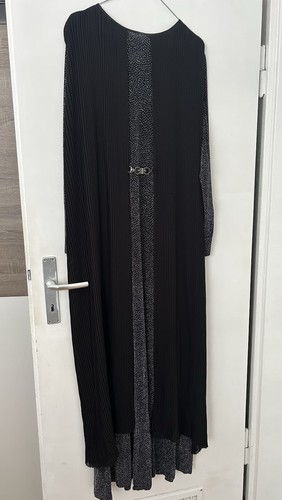 Abendkleid schwarz silber - abendkleid, gr