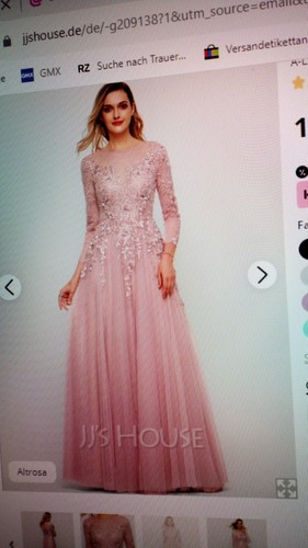 Abendkleid farbe coral - abendkleid, tüll