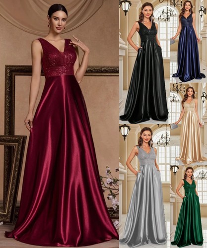 Damen pailletten abendkleid - pailletten,