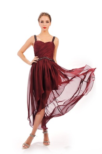 Hbh bodenlange abendkleid mit - hbh,